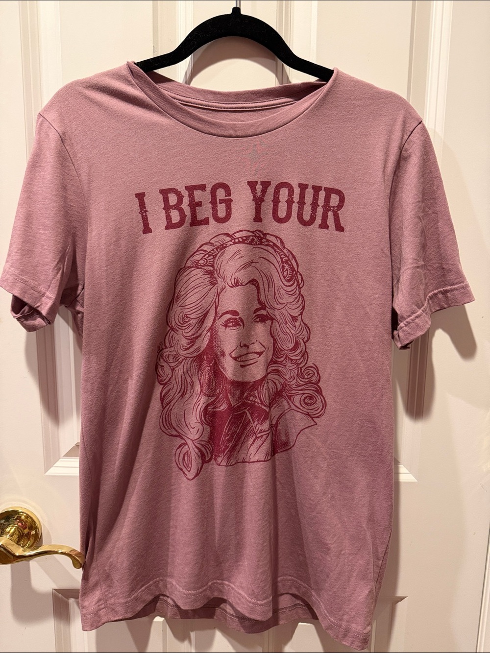 I Beg Your Pardon Women's Pink Graphic Tee